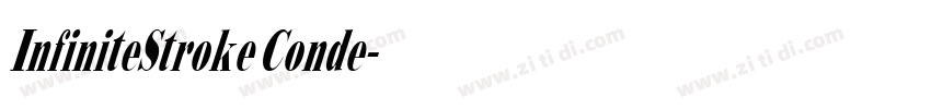 InfiniteStroke Conde字体转换